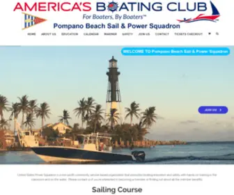 Pompanobeachpowersquadron.com(America's Boating Club) Screenshot