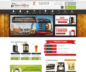 Pompe-A-Biere.com(Pompe à bière) Screenshot