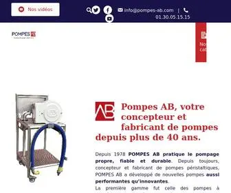 Pompes-AB.com(Accueil) Screenshot