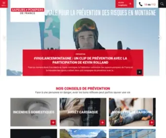 Pompiers.fr(Le site des sapeurs) Screenshot