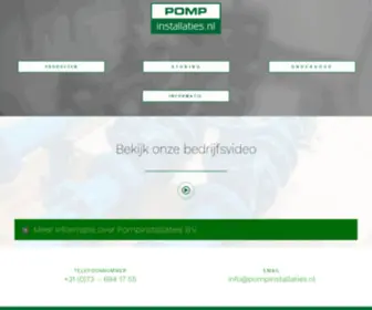 Pompinstallaties.nl(Pomp Installaties B.V) Screenshot