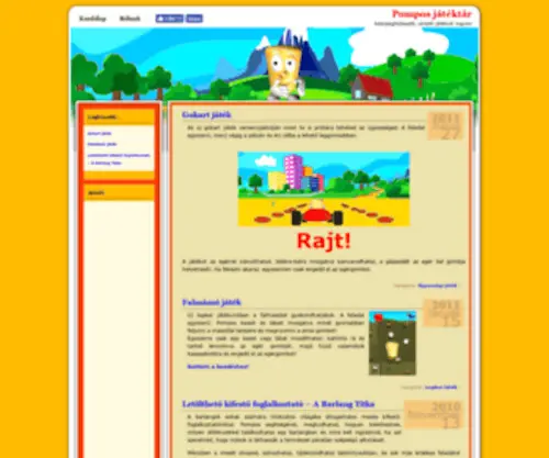 Pompos.hu(Online képességfejlesztő) Screenshot