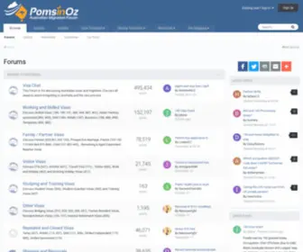 Pomsinoz.com(Moving to Australia) Screenshot