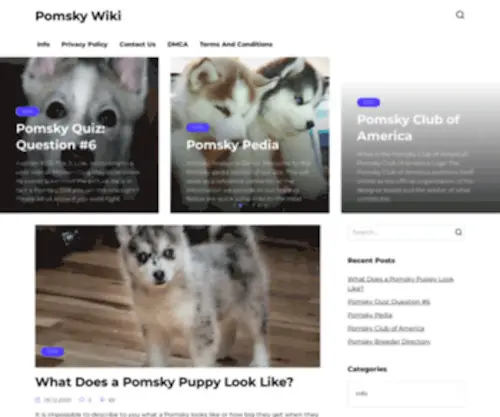 Pomskywiki.com(Pomsky Wiki) Screenshot