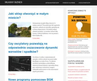 Pomyslynabiznes.org.pl(Pomysł na biznes) Screenshot