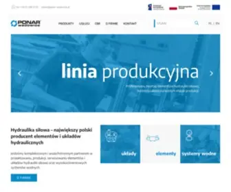 Ponar-Wadowice.pl(Hydraulika siłowa) Screenshot