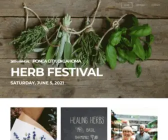 Poncacityherbfestival.com(The Ponca City Herb Festival) Screenshot