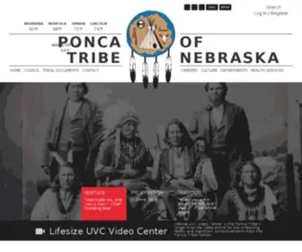 Poncatribe-NE.org(Ponca Tribe of Nebraska) Screenshot