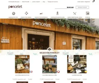Poncelet.es(Tienda online de quesos artesanos en Madrid) Screenshot