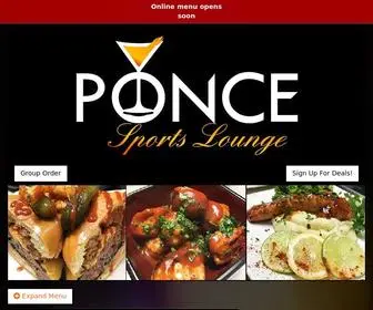 Poncesportsloungega.com(Clarkston, GAMenu & Order Online)) Screenshot