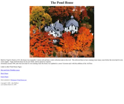 Pond-House.com(The Pond House) Screenshot
