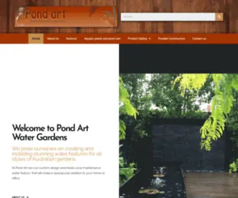 Pondart.com.au(Wall Water Features Melbourne) Screenshot