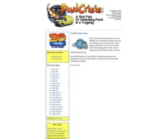 Pondcrisis.com(Goldfish & Pond Health In Twenty Steps) Screenshot