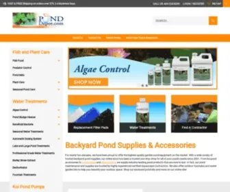 Ponddepot.com(Koi Pond Supplies) Screenshot