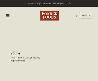 Ponder-Foods.com(Ponder Foods) Screenshot