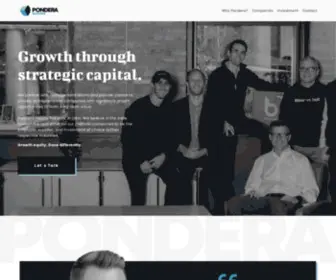 Ponderaholdings.com(Pondera Holdings) Screenshot