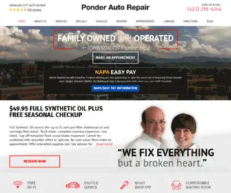 Ponderautorepair.com(Ponder Auto Repair) Screenshot