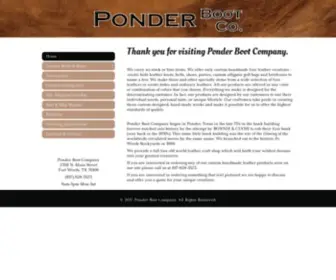 Ponderboot.com(Ponder Boot Company) Screenshot