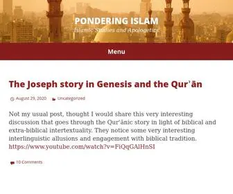 Ponderingislam.com(Pondering Islam) Screenshot