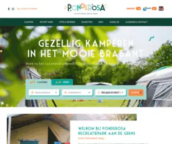 Ponderosa.nl(Recreatiepark Camping Ponderosa heet u graag welkom in Ulicoten) Screenshot