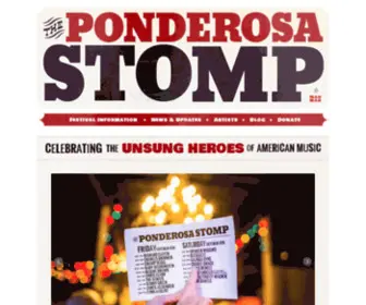 Ponderosastomp.com(Celebrating the Unsung Heroes of American Music. Our mission) Screenshot