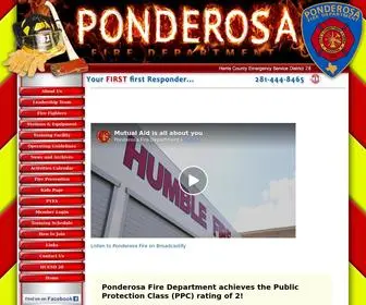 PonderosavFD.com(Ponderosa Fire Department) Screenshot