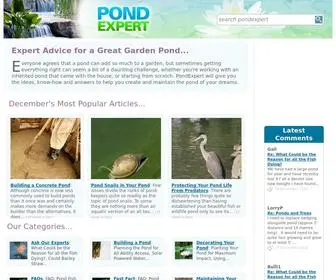 Pondexpert.co.uk(Constructing and Caring For Your Pond) Screenshot