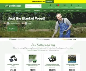 Pondkeeper.co.uk(Buy pond liners) Screenshot