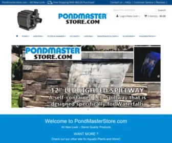 Pondmasterstore.com(This site) Screenshot