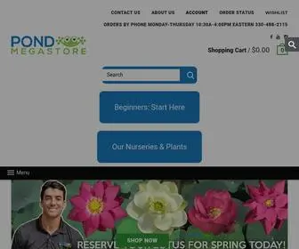 PondmegaStore.com(Renowned Pond Plants For Floating Garden & Water Lilies) Screenshot