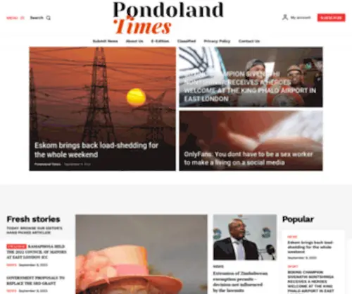 Pondolandtimes.co.za(Exclusive Competition for New Subscribers) Screenshot