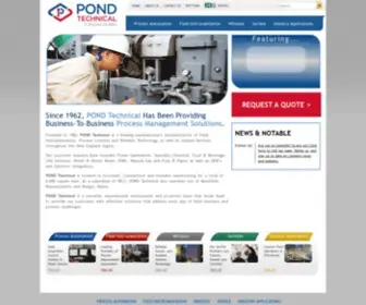 Pondtechnical.com(POND Technical) Screenshot
