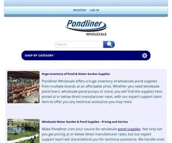 Pondwholesale.com(Pond Supplies) Screenshot