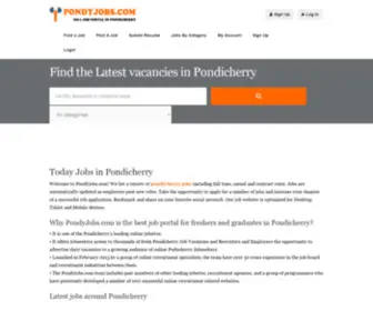 Pondyjobs.com(Find today jobs in Pondicherry) Screenshot
