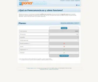 Poneranuncio.es(Poner anuncio gratis) Screenshot