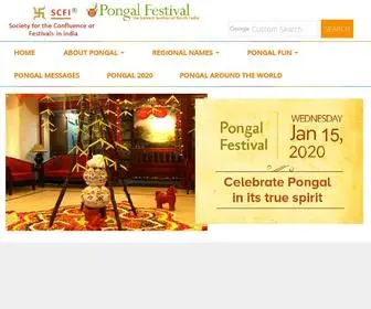 Pongalfestival.org(The Festival of South India) Screenshot