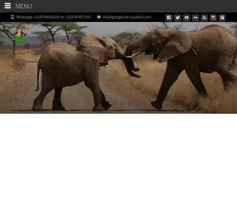 Pongeziafricasafaris.com(Feel the Wild Nature) Screenshot