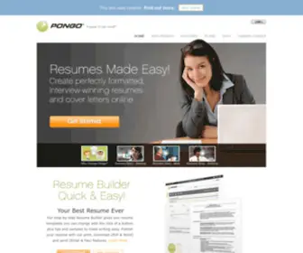 Pongo.com(Resume Builder) Screenshot