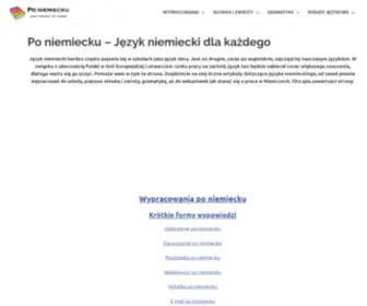 Poniemiecku.com(Po niemiecku) Screenshot