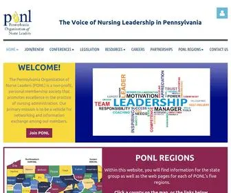 Ponl.net(Pennsylvania Organization of Nurse Leaders) Screenshot