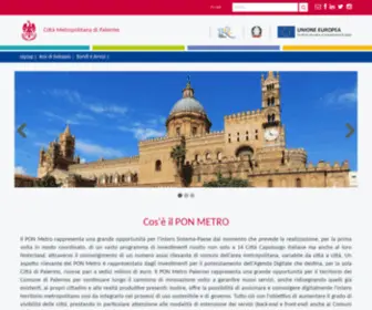 Ponmetropalermo.it(Home Page PON Metro Palermo) Screenshot