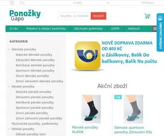 Ponozkygapo.cz(Vítejte v našem obchodě) Screenshot