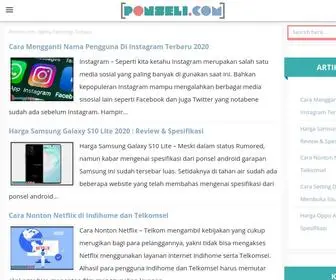 Ponseli.com(Berita Teknologi Terbaru di Indonesia) Screenshot