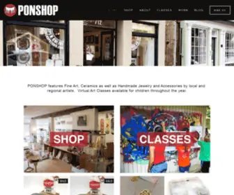 Ponshopstudio.com(Ponshop Studio and Gallery) Screenshot