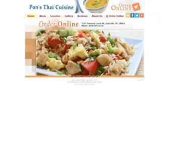 Ponsthaicuisine.com(Pon's Thai Cuisine) Screenshot