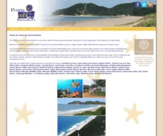 Pontadoouro.co.za(Ponta do Ouro Accommodation Mozambique) Screenshot