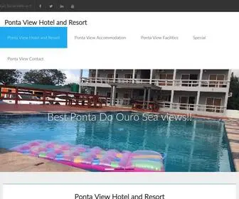 Pontaviewhotel.com(Ponta View Hotel in Ponta Do Ouro) Screenshot