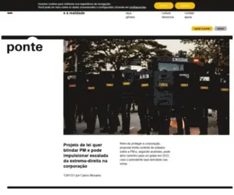 Ponte.org(Ponte Jornalismo) Screenshot