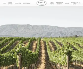 Pontewinery.com(Ponte Winery) Screenshot
