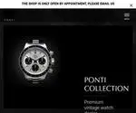 Ponti-Collection.ch Screenshot